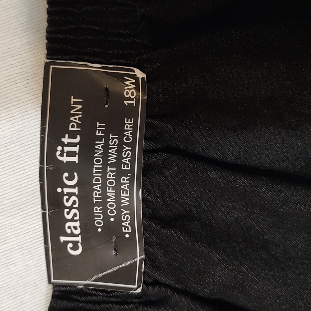 Ladies Black Classic Fit Comfort Waist Jean Pants Size 18 W. Make An Offer. - Picture 4 of 8